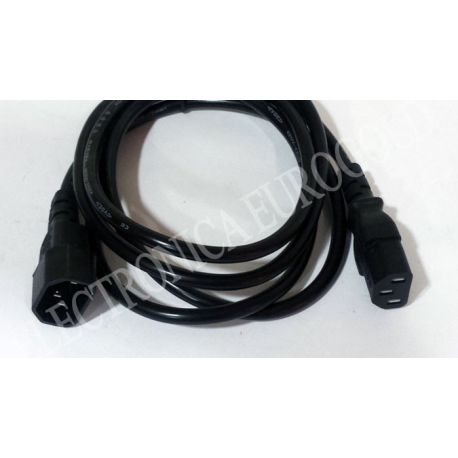 CABLE CPU-MONITOR TRIFASICO (C-13) (C-14) 1,8mts 3X0,75mm