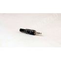CONECTOR JACK MACHO 3,5mm STEREO CARCASA DE PLASTICO (1006)