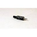 CONECTOR JACK MACHO 2,5mm MONO CARCASA DE PLASTICO (1002)
