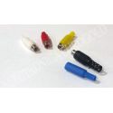 CONECTOR HEMBRA RCA CARCASA DE PLASTICO COLOR AZUL