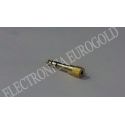 ADAPTADOR JACK 6,35 "M" ESTEREO / JACK 3,5 "H" ESTEREO DORADO