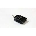 ADAPTADOR JACK 3,5 "M" ESTEREO / 2 JACK 6,35 "H" ESTEREO