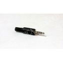 CONECTOR JACK MACHO 3,5mm TETRAPOLAR CARCASA DE PLASTICO