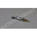 CONECTOR JACK MACHO 3,5mm STEREO METAL CONTACTO DORADO