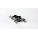 ADAPTADOR ANTENA TV CONECTOR "F" 1"H" / 2"M" PLASTICO