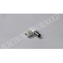 CONECTOR ANTENA TV MACHO BLANCO ACODADO