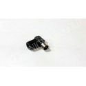 CONECTOR ANTENA TV HEMBRA NEGRO ACODADO