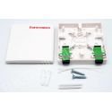 CAJA DE EMPALME FIBRA OPTICA CON 2 TERMINALES