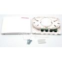 CAJA DE EMPALME FIBRA OPTICA CON 4 TERMINALES