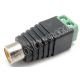 CONECTOR HEMBRA RCA CON TERMINALES