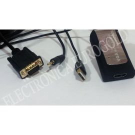 LATIGUILLO ADAPTADOR VGA + AUDIO / HDMI