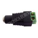 CONECTOR JACK ALIMENTACION HEMBRA 5,5X2,1mm CON TORNILLOS