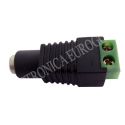 CONECTOR JACK ALIMENTACION HEMBRA 5,5X2,5mm CON TORNILLOS