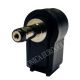 CONECTOR JACK ALIMENTACION CODO 5,5X2,5mm (14mm)