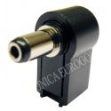 CONECTOR JACK ALIMENTACION CODO 5,5X2,5mm (9mm)