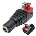 CONECTOR JACK ALIMENTACION HEMBRA 5,5X2,1mm TERMINALES A PRESION