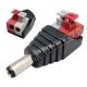 CONECTOR JACK ALIMENTACION MACHO 5,5X2,1mm TERMINALES A PRESION