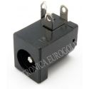CONECTOR JACK ALIMENTACION HEMBRA PARA CHASIS PIN MACHO 2,0mm