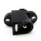 CONECTOR JACK ALIMENTACION HEMBRA PARA CHASIS PIN MACHO 2,5mm SUJECION