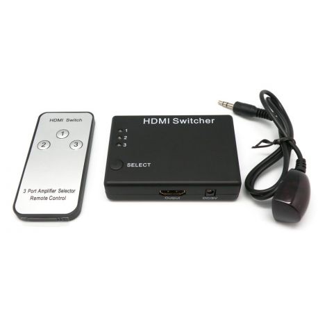 SELECTOR SWITCH HDMI 1.3 3ENT-1SAL. 1080P C/MANDO A DISTANCIA