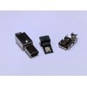 CONECTOR MACHO MINI USB 4 PINES