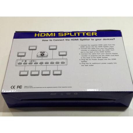 SPLITTER HDMI 1.4 - 1 ENTRADA / 2 SALIDAS FOTO 4
