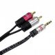 CONEXION JACK 3,5ST M - 2 RCA M 1mt DCU