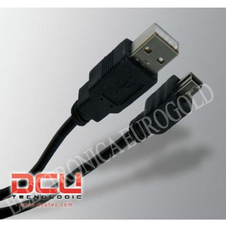 CONEXION USB 2.0 AM - MINI USB 5P. 1,5mts DCU
