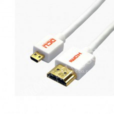 CONEXION HDMI M - MICRO HDMI M 1,5mts SLIM DCU
